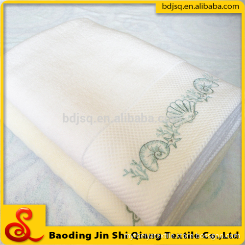 Wholesale Custom Embroidery Hotel Bath Towel, Cotton White Hotel Bath Towel